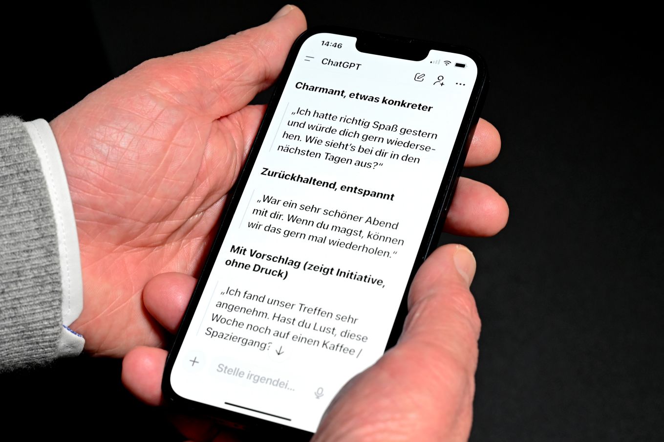 Unterhaltung mit ChatGPT 