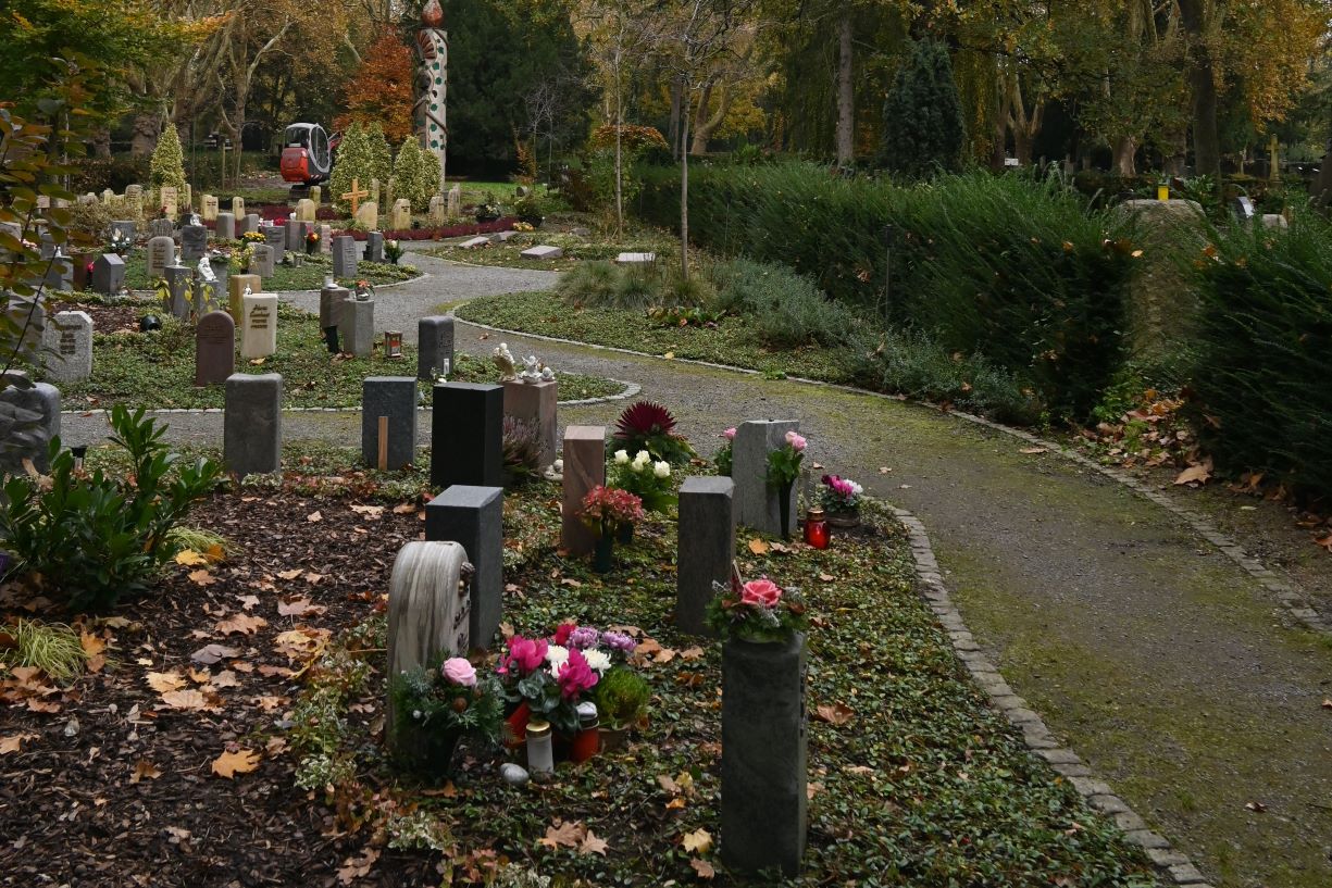 Der Hauptfriedhof in Karlsruhe.