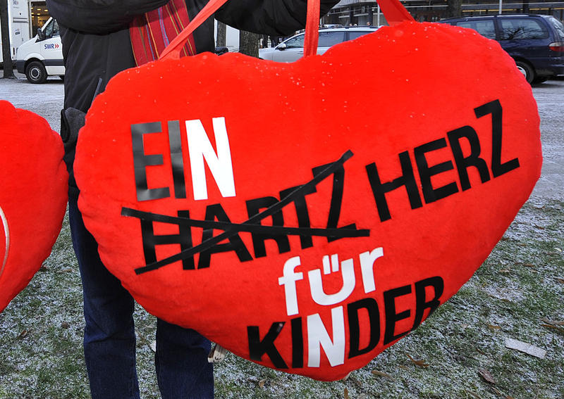 Kundgebung gegen Hartz IV