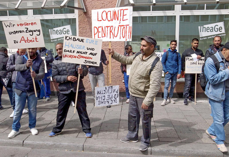s:54:"Demo der Tagelöhner in München (Bild vom April 2019)";