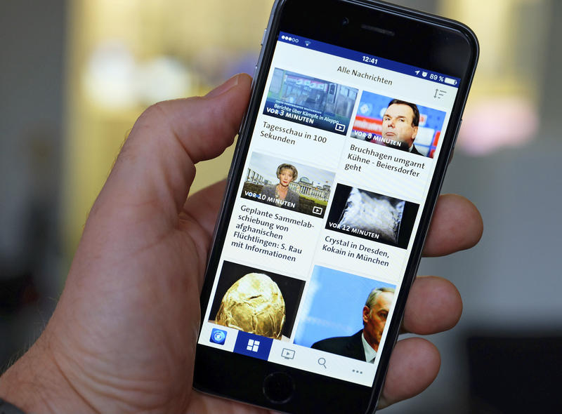 s:29:""Tagesschau"-App (Archivbild)";