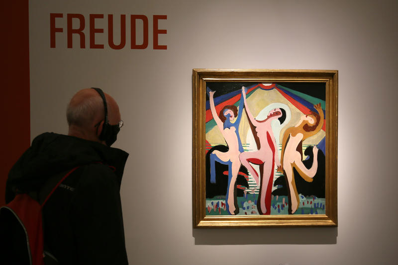 s:72:"Kirchners "Farbentanz" (1932) in der Ausstellung "Passion Leidenschaft".";