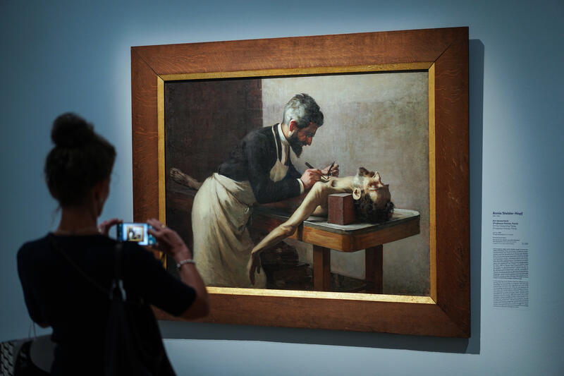 s:46:"Annie Stebler-Hopf: "Am Seziertisch" (um 1889)";