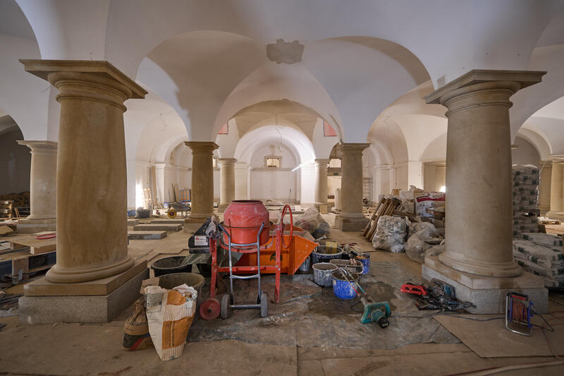 s:50:"Baustelle in der Hohenzollerngruft im Berliner Dom";