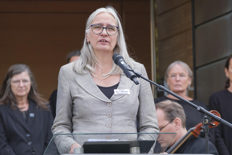 s:104:"Die Superintendentin des evangelischen Kirchenkreises Solingen, Ilka Werner (Archivbild, Gedenktag 2025)";