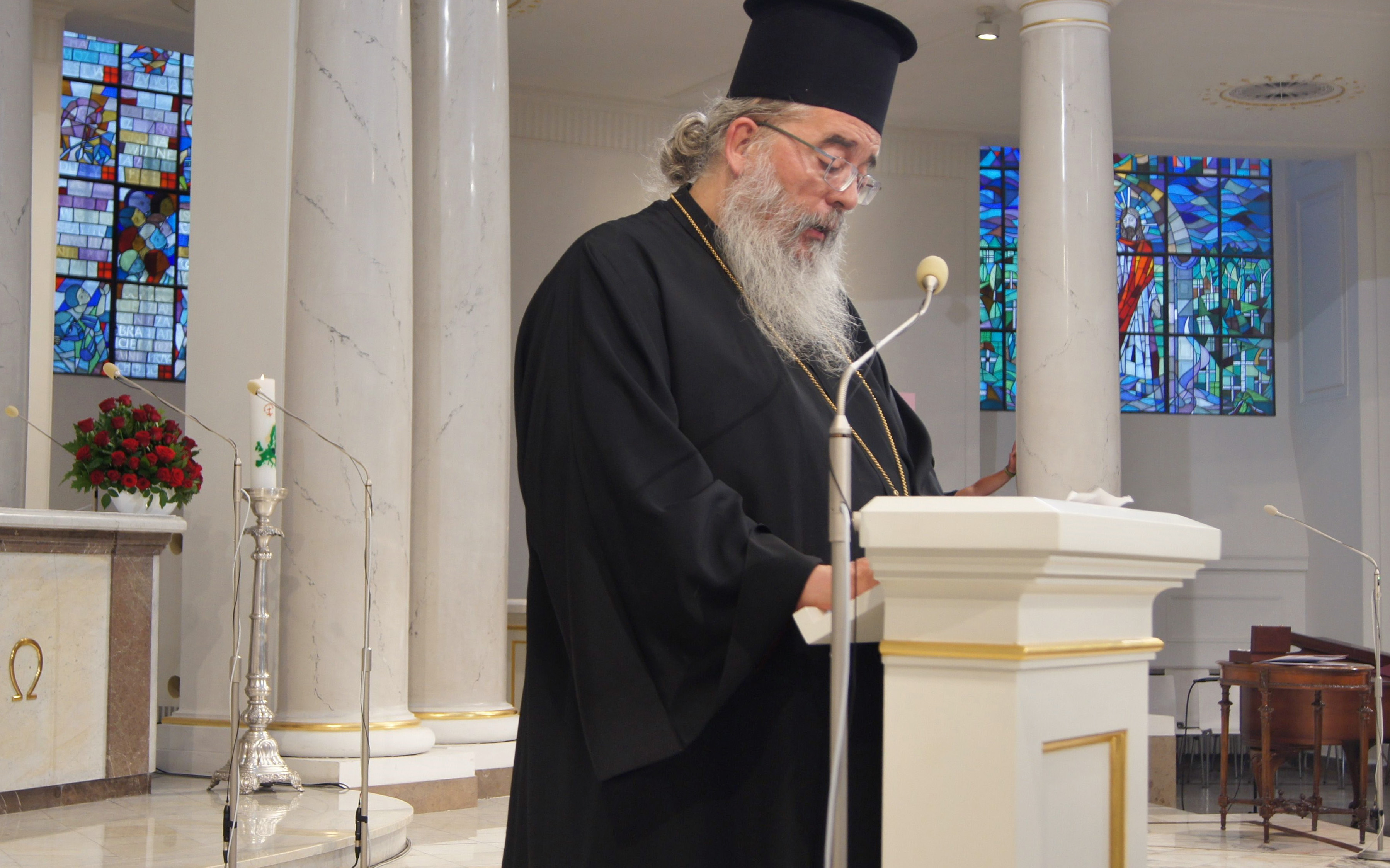 Erzpriester Radu Constantin Miron am 31.8.19 in Warschau