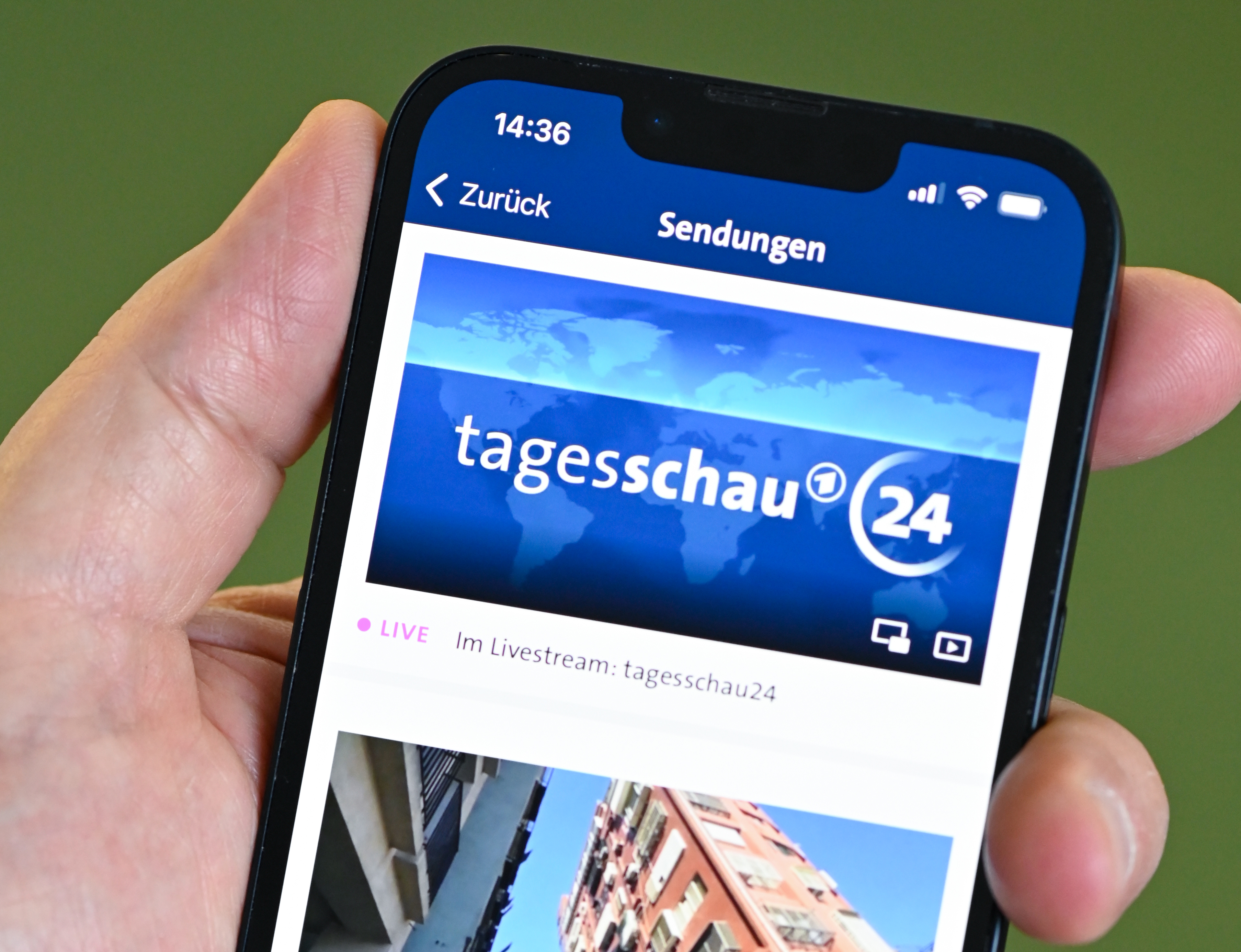 Tagesschau24 in der "Tagesschau"-App